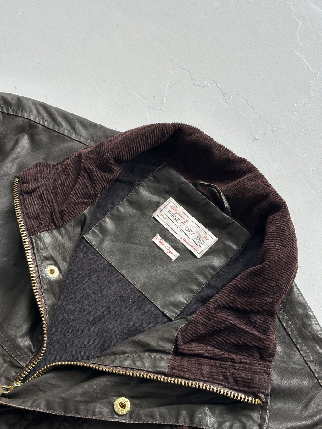 Brown Black Vintage Utility Field Jacket These Glory Days - Womens 12/14
