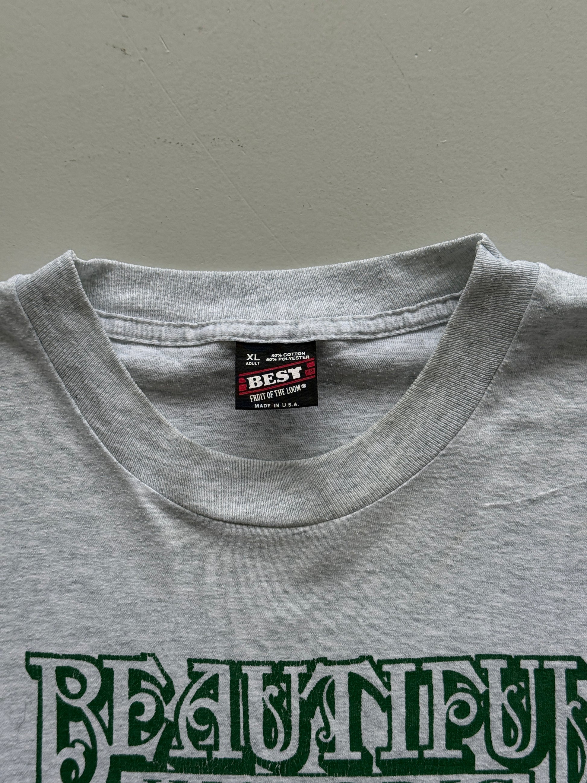 Grey Single Stitch 90's Vintage Historic Graphic Tourist T-Shirt - XL