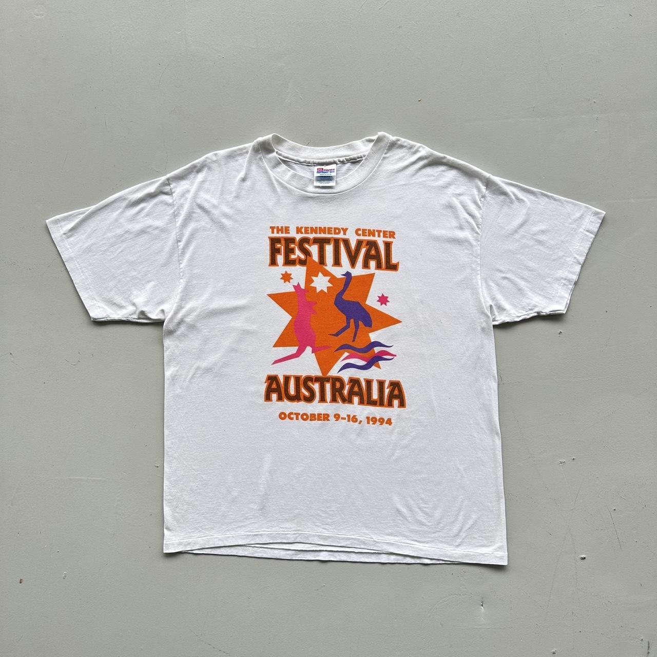 White Festival Australia 1994 Vintage 90's T-shirt - Boxy XL