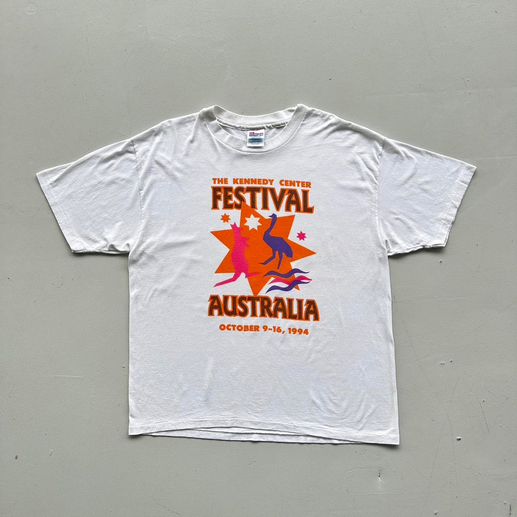 White Festival Australia 1994 Vintage 90's T-shirt - Boxy XL
