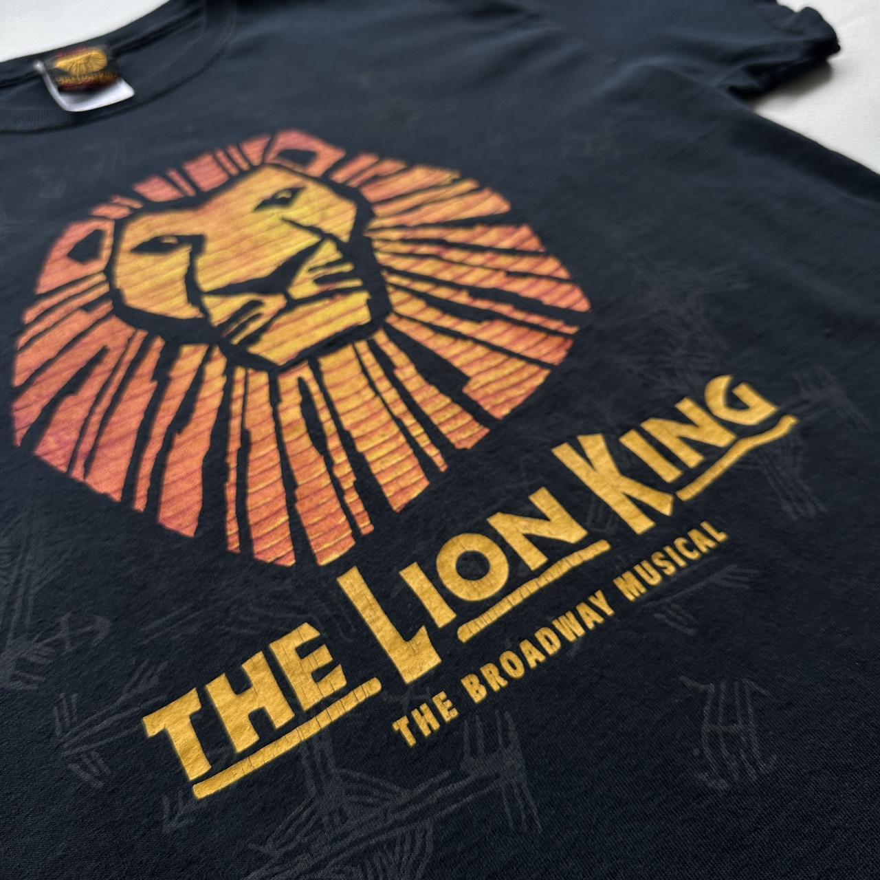 Black The Lion King Broadway Musical 00s Vintage T-shirt - Medium