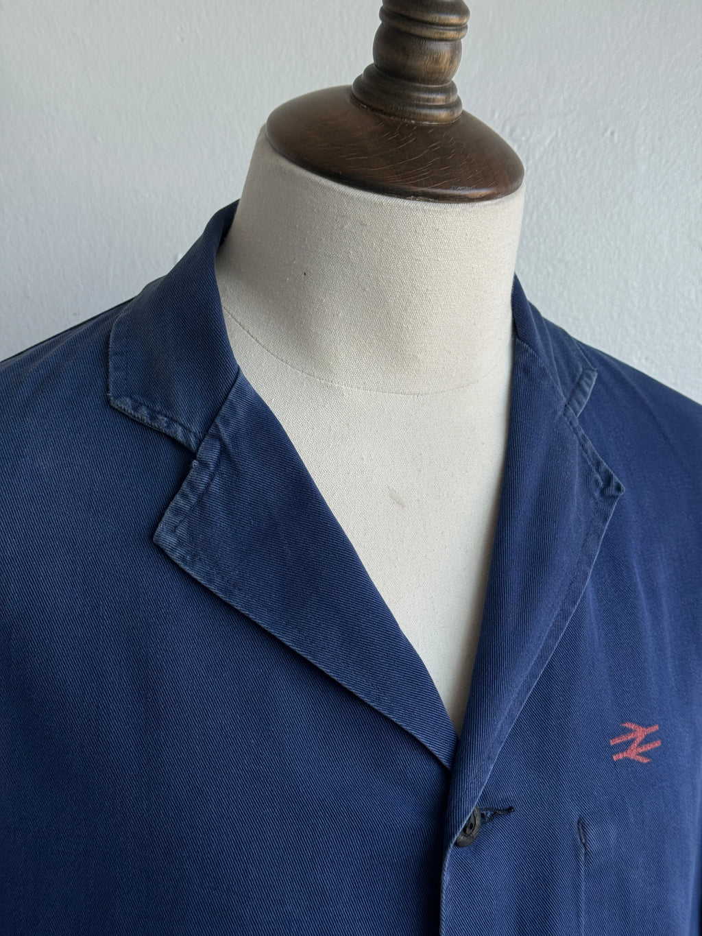Blue British Rail 1970s Vintage Workwear Chore Jacket CH457 - Small