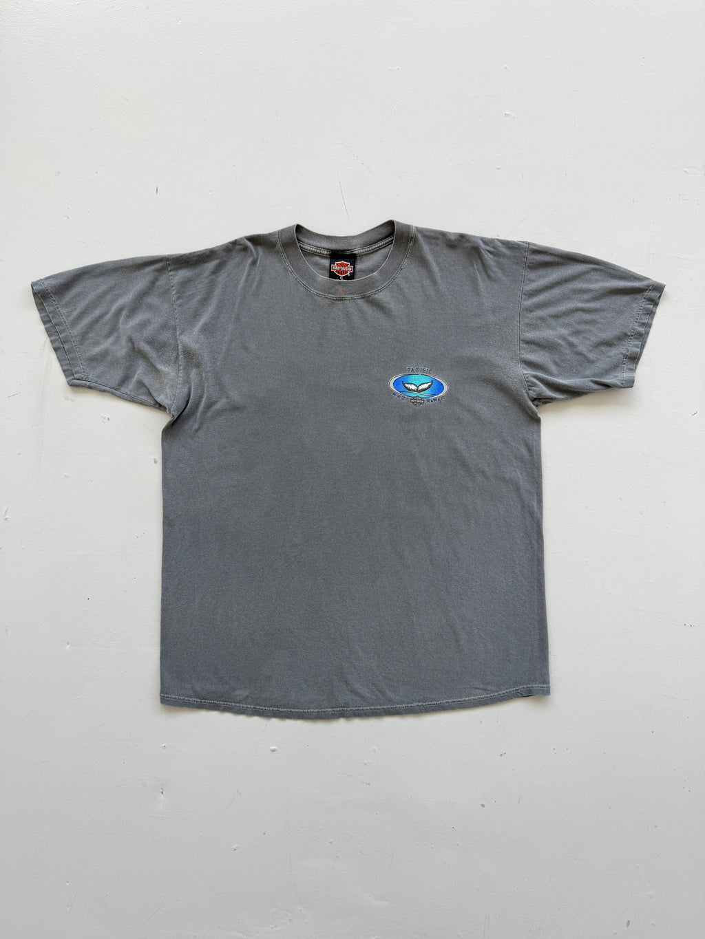 Grey Harley Davidson 90's Vintage Sun Faded Graphic T-Shirt - XL