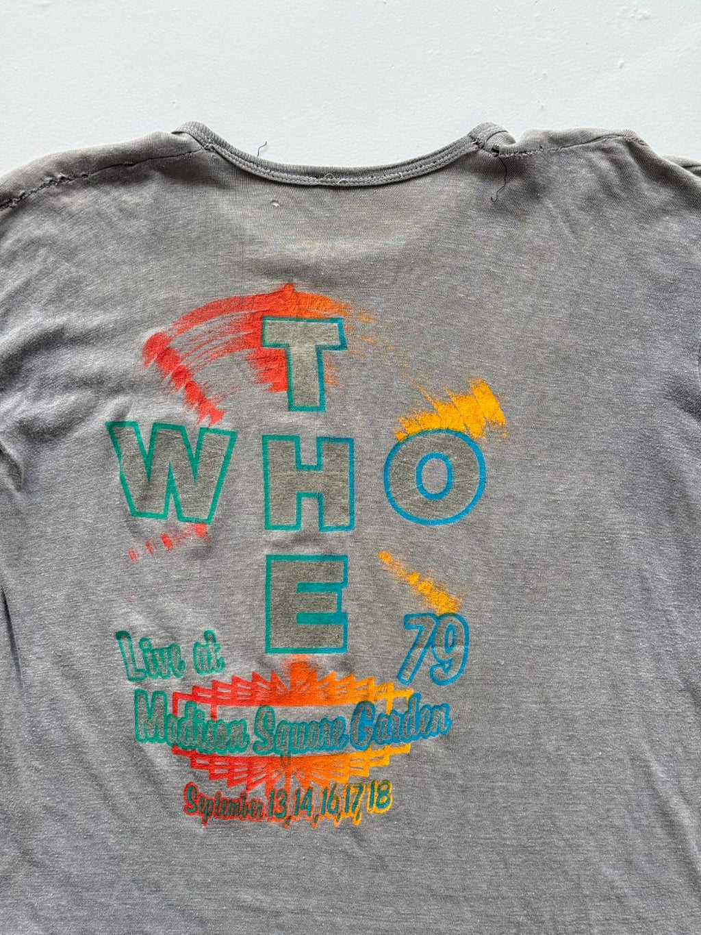 The Who Long Live Rock Rare '79 Madison Square Garden Vintage Tour T-Shirt - Sma