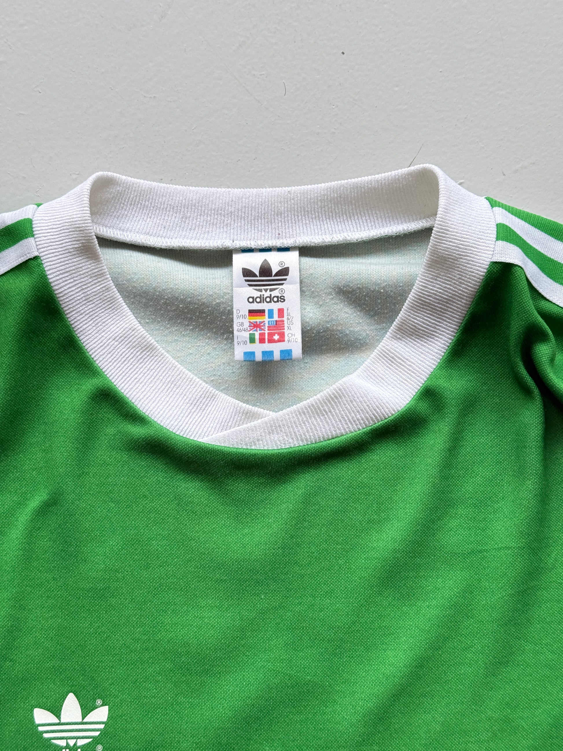 Adidas Blank 80's/Early 90's Vintage Long Sleeve Football Shirt - XL