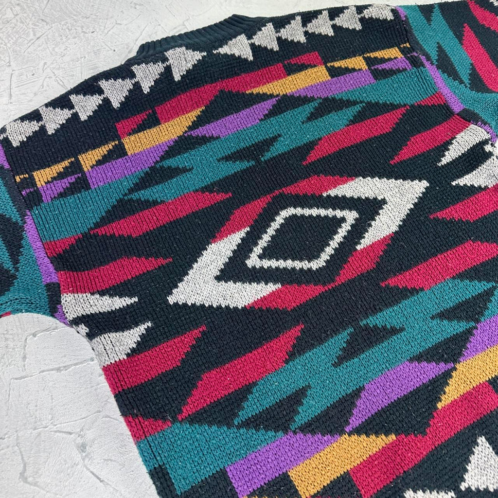 Navajo 90's Knitted Sweatshirt - Small