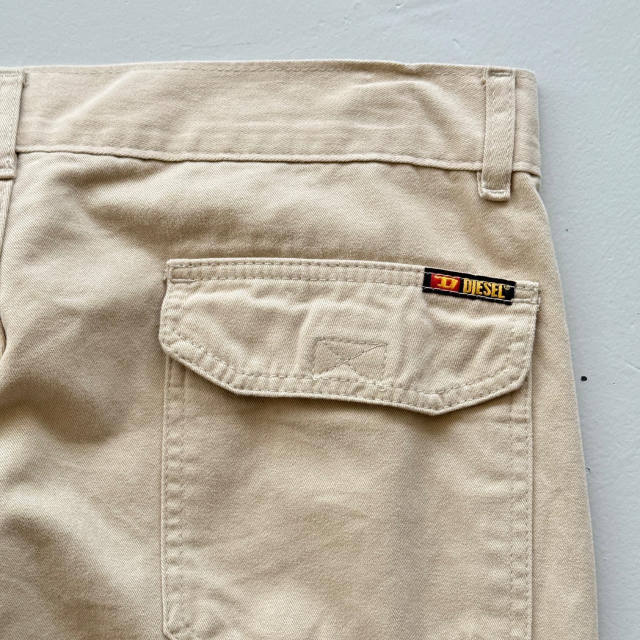 Cream Diesel Cotton 90's Vintage Cargo's - 34” x 30”