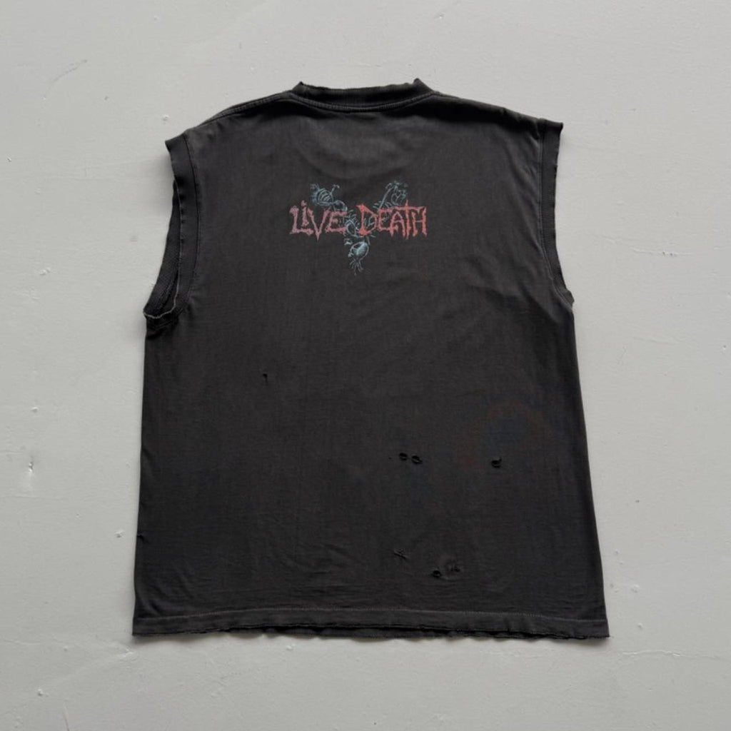 Black 1997 Milwaukee Metal Fest Vintage Graphic cut-off Vest - Large