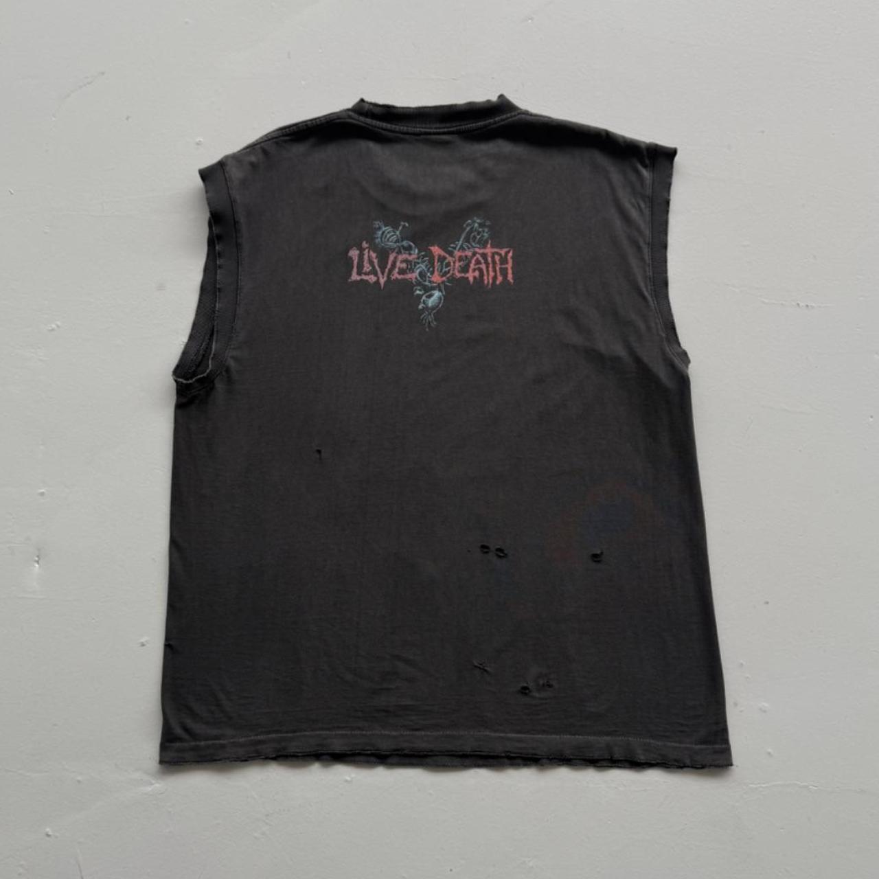 Black 1997 Milwaukee Metal Fest Vintage Graphic cut-off Vest - Large