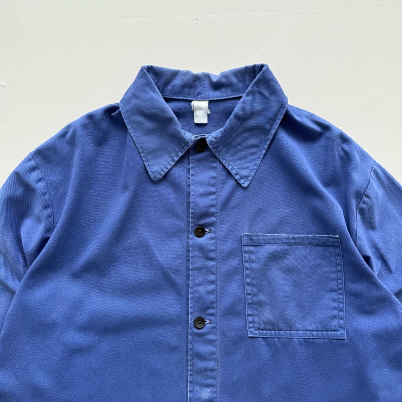 Blue French Workwear 80’s Vintage Chore Jacket - Medium