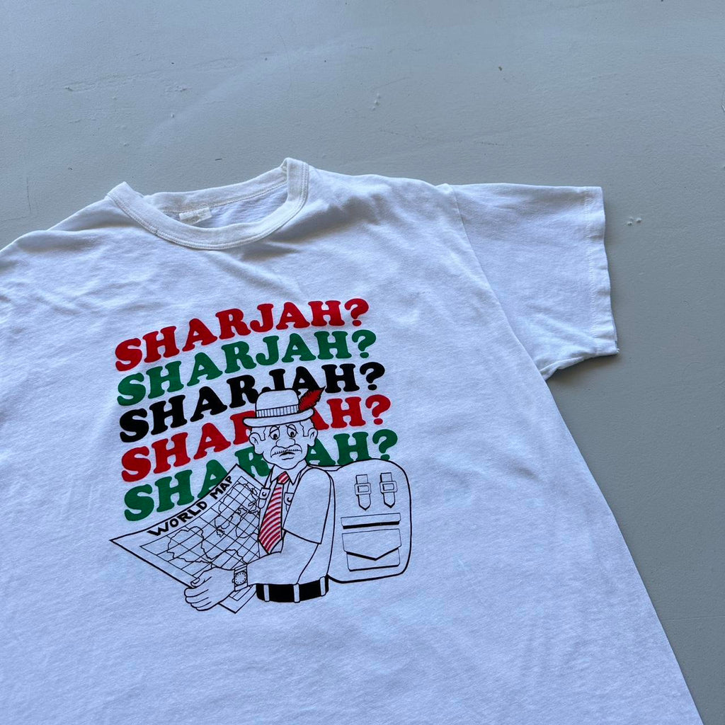 White United Arab Emirates Novelty 90s Vintage T-shirt - XL