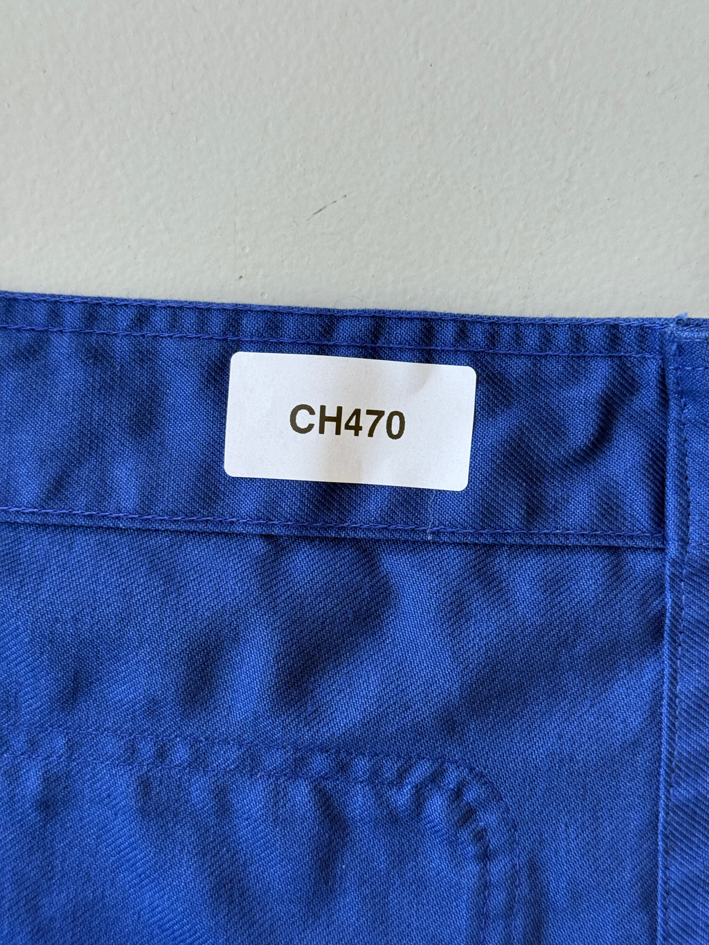 Blue French 1950s/60s Vintage Workwear Chore Jacket CH470 - Medium