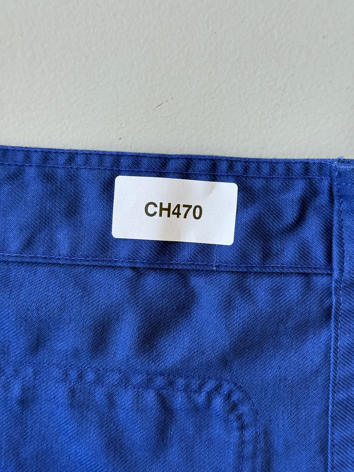 Blue French 1950s/60s Vintage Workwear Chore Jacket CH470 - Medium