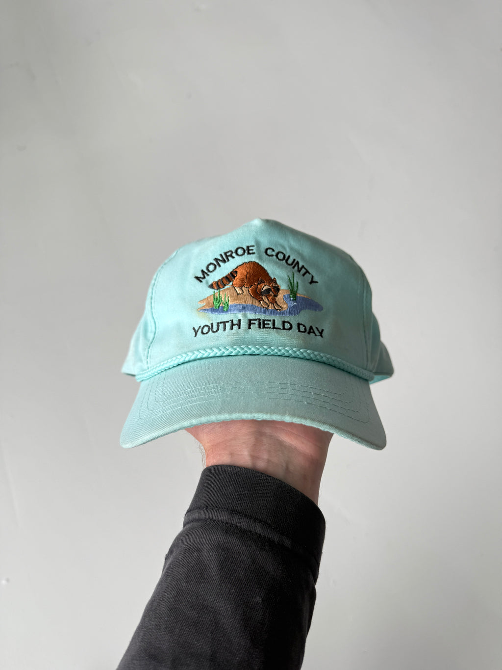 Blue Monroe County Field Day Vintage Cotton SnapBack Trucker Cap