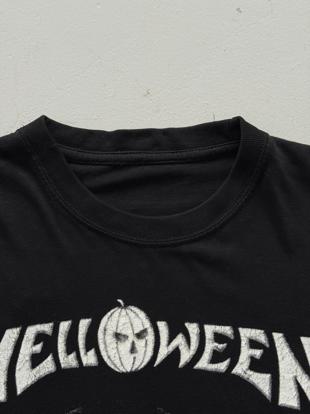 Black Helloween 90's Vintage Metal Graphic Band T-Shirt - Small