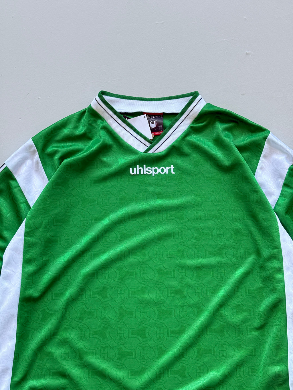 Uhlsport Green Long Sleeve 90's Vintage Goalkeeper Football Shirt - XL