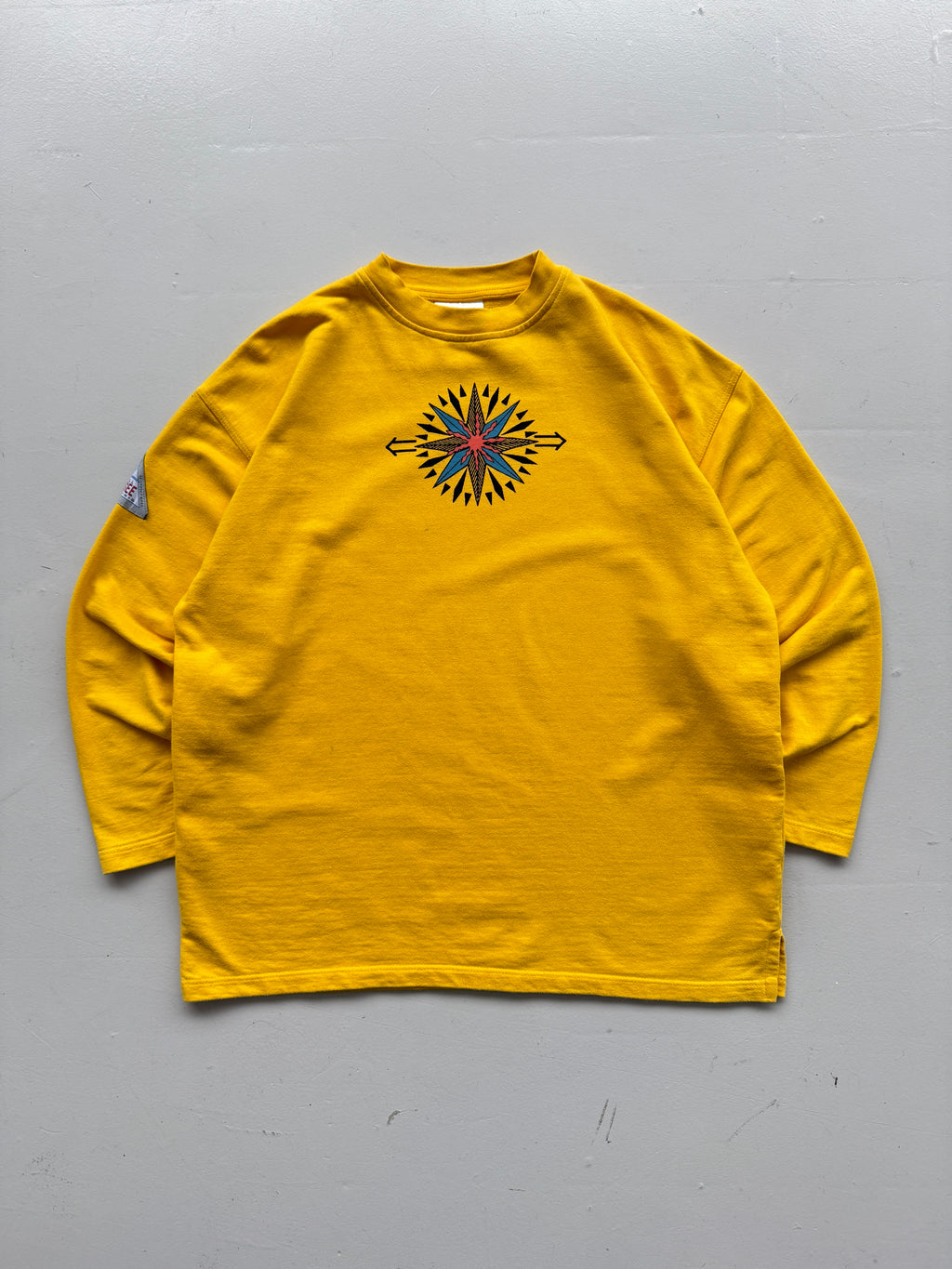Yellow Chiemsee Surf 90's Vintage Surfer Graphic Sweatshirt Jumper - Large