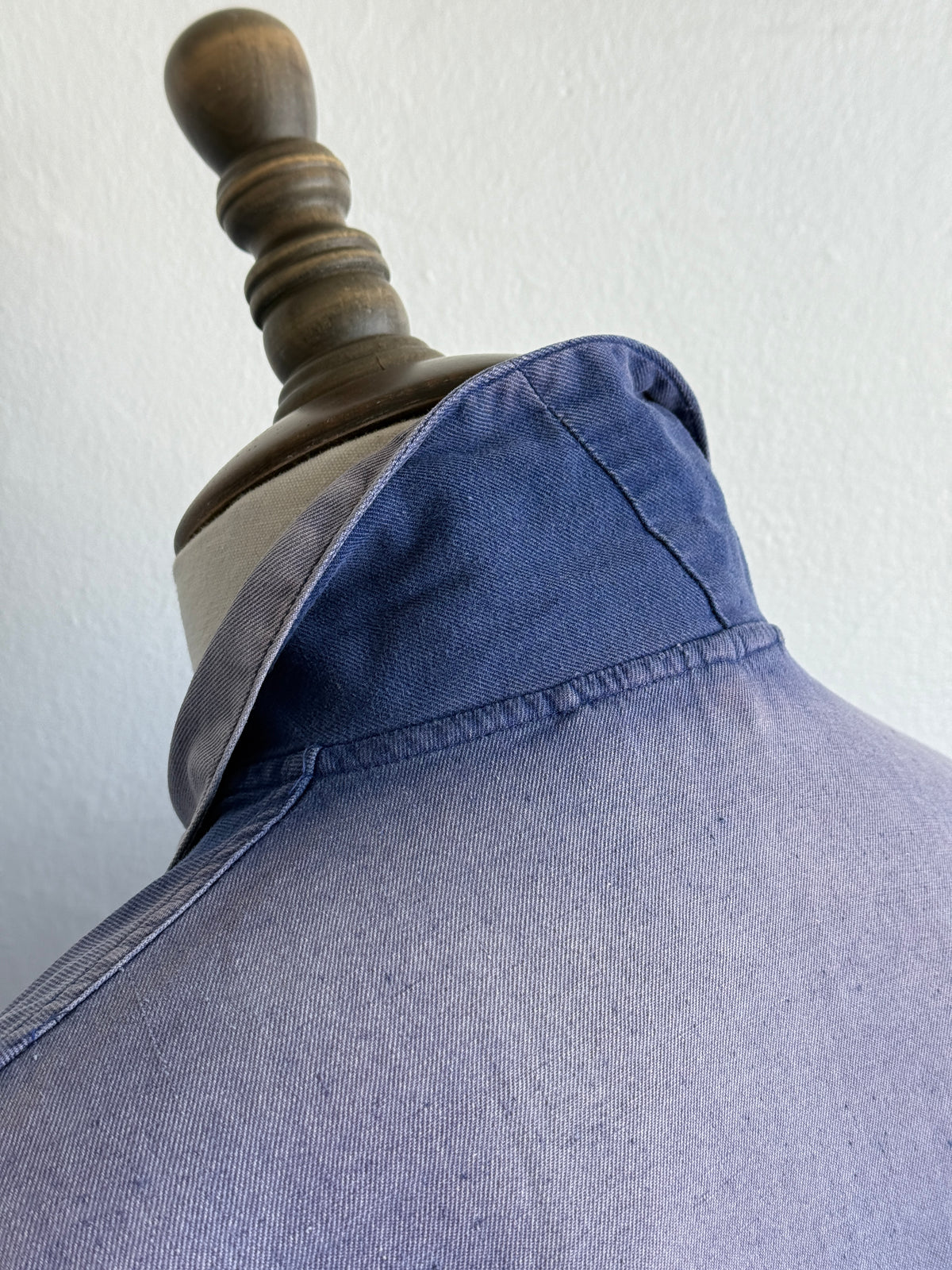 Faded Blue 1950/60's French Vintage Workwear Chore Jacket CH481 - Small