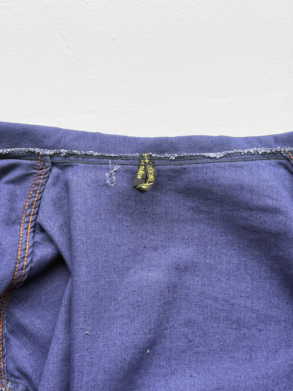 Blue French 1960s Vintage Workwear Chore Jacket CH551 - Small