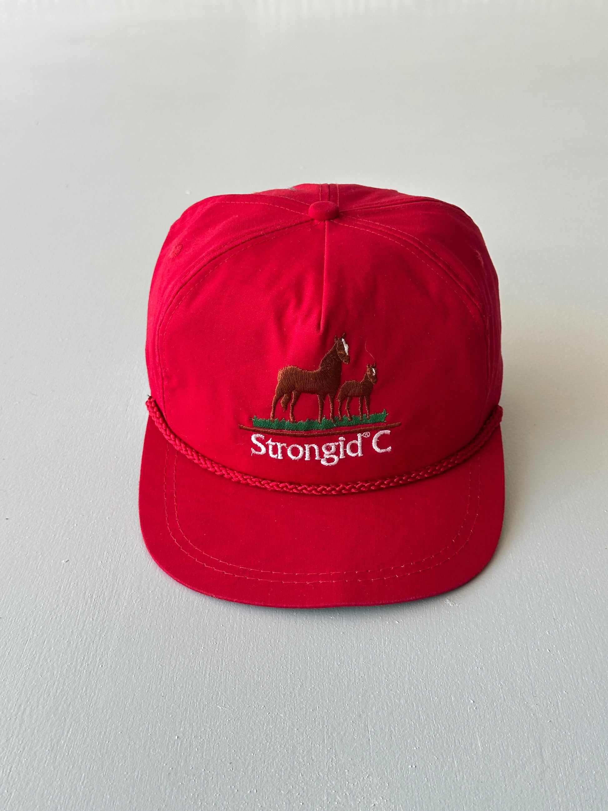 Red Horses Strongid C Vintage SnapBack Trucker Cap