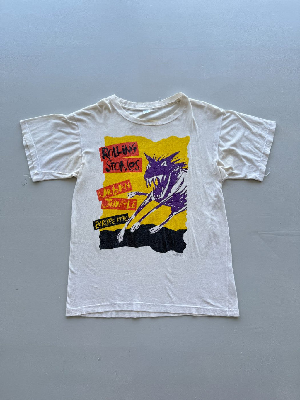 Rolling Stones Urban Jungle Europe 1990 Vintage Band T-Shirt - Large