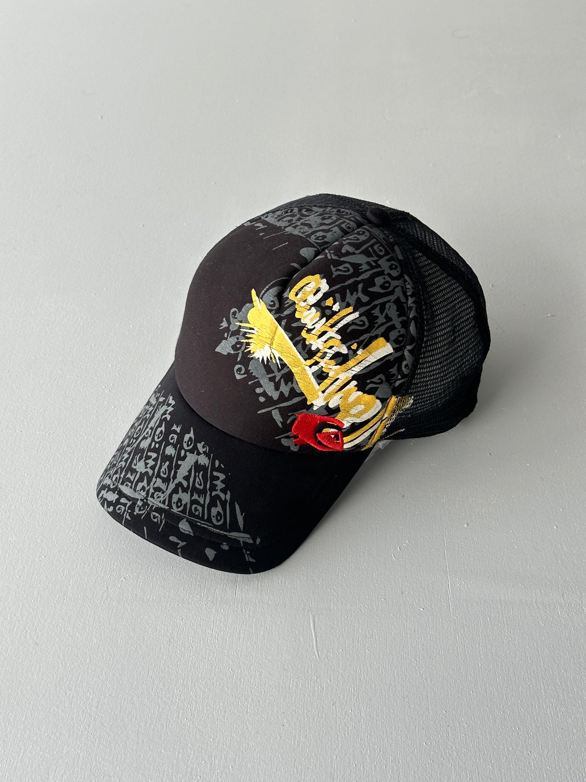 Quiksilver Foam and Mesh Y2K Vintage SnapBack Trucker Cap