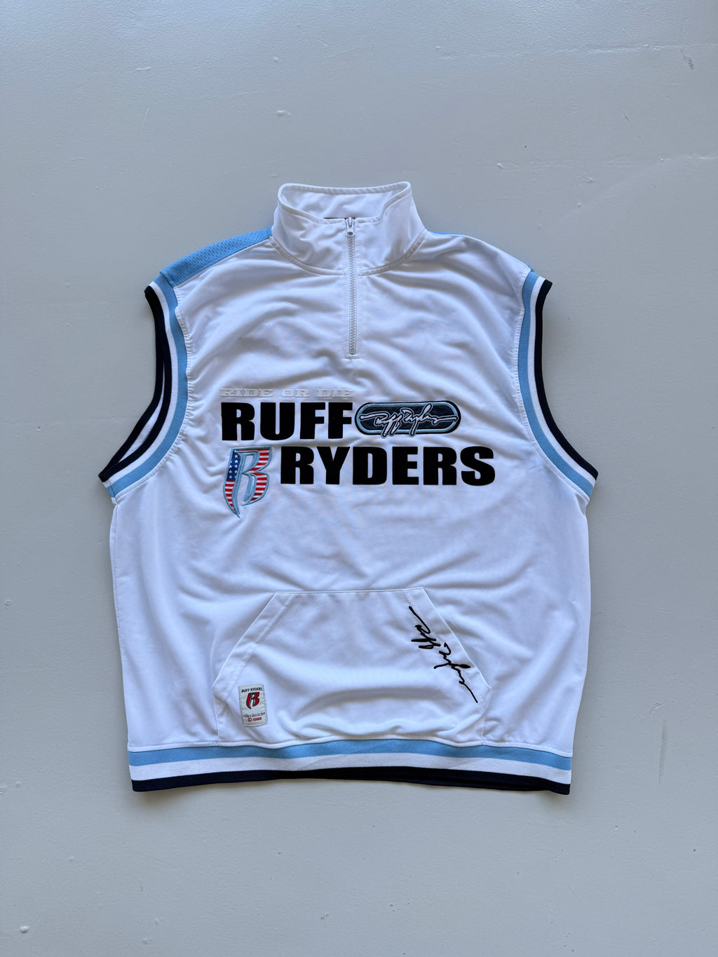 Ruff Ryders Ride Or Die Y2K 00's Vintage Pullover Vest - XL