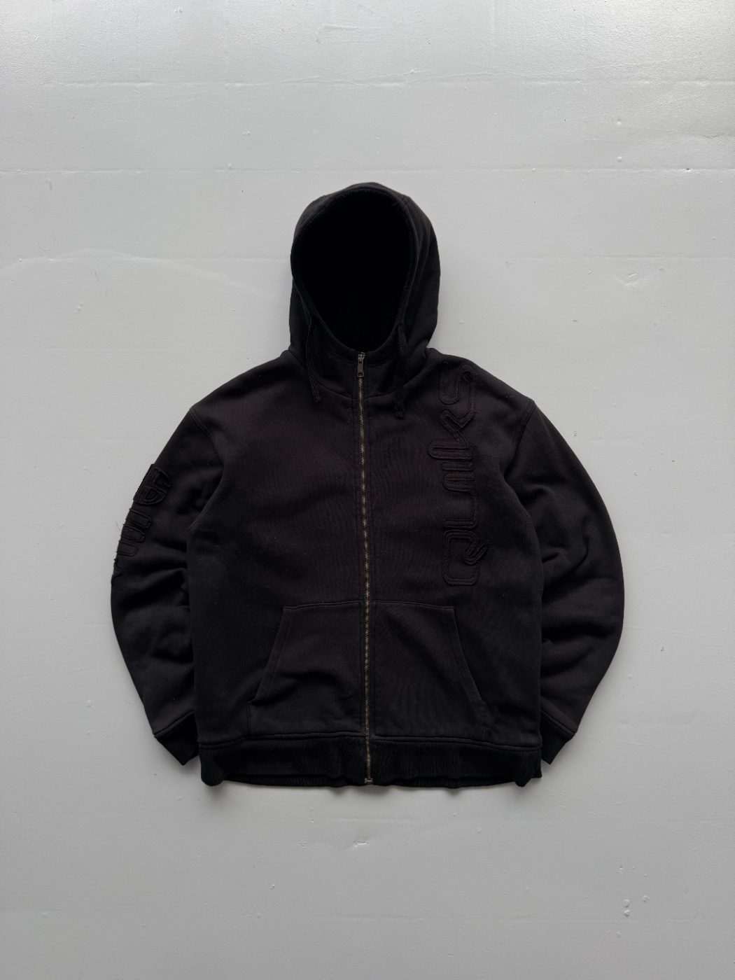 Quiksilver Sherpa Lined Y2K Vintage Zip-Up Hoodie - Large
