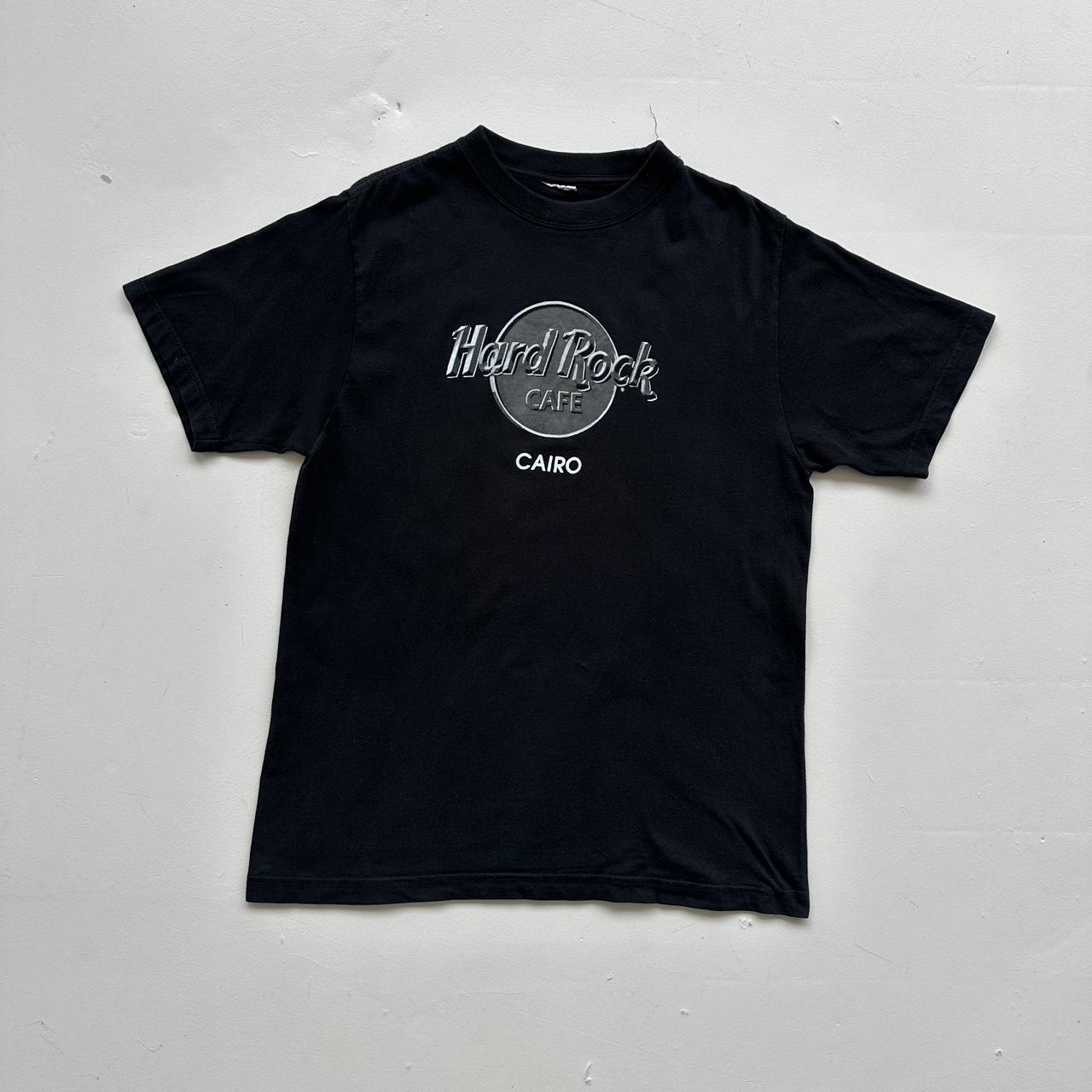 Black Hard Rock Cairo 90s Vintage T-shirt - Large