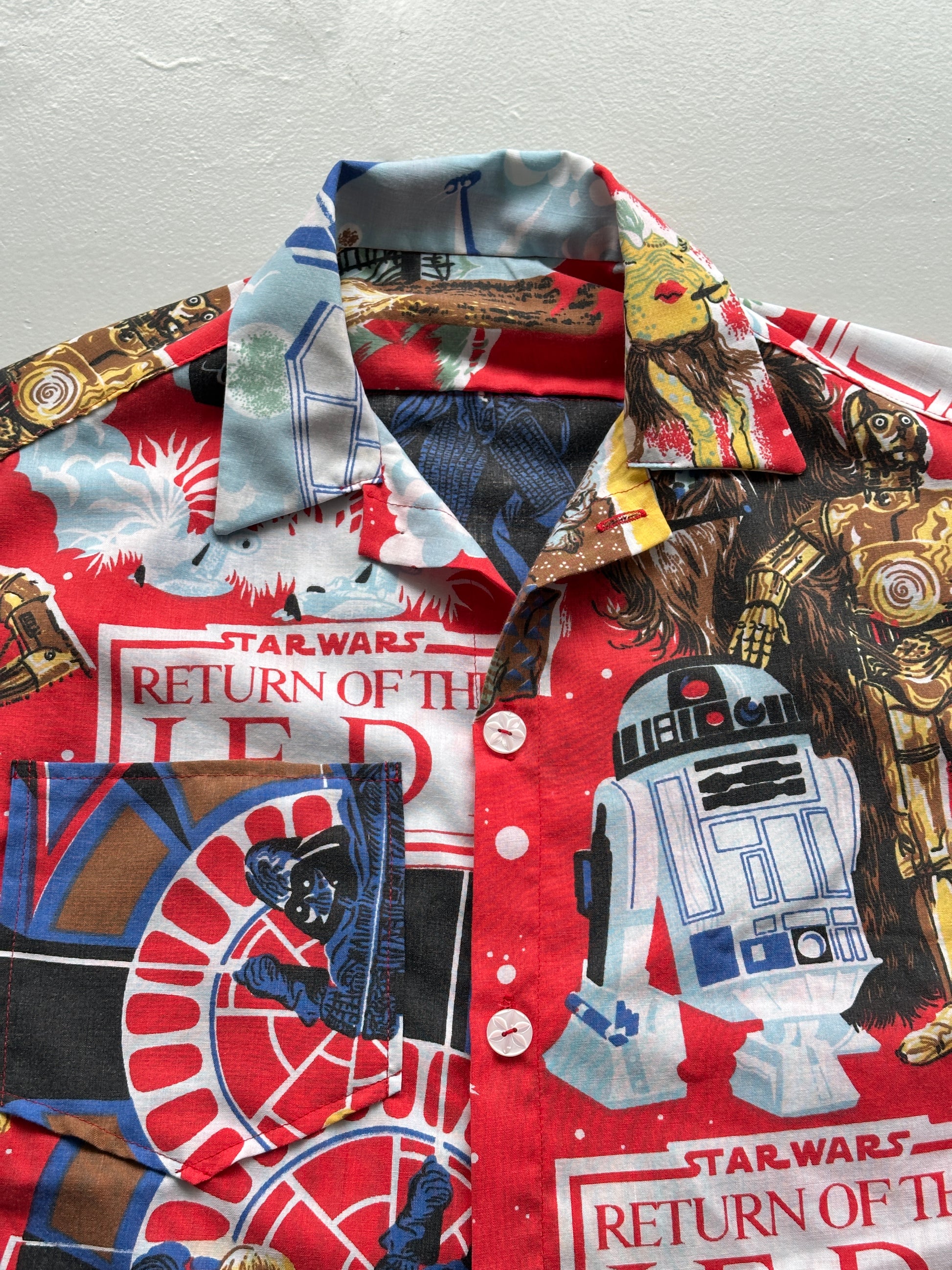 Star Wars Hand-Made Camp Collar Vintage 1980s Shirt No. 2 - Medium