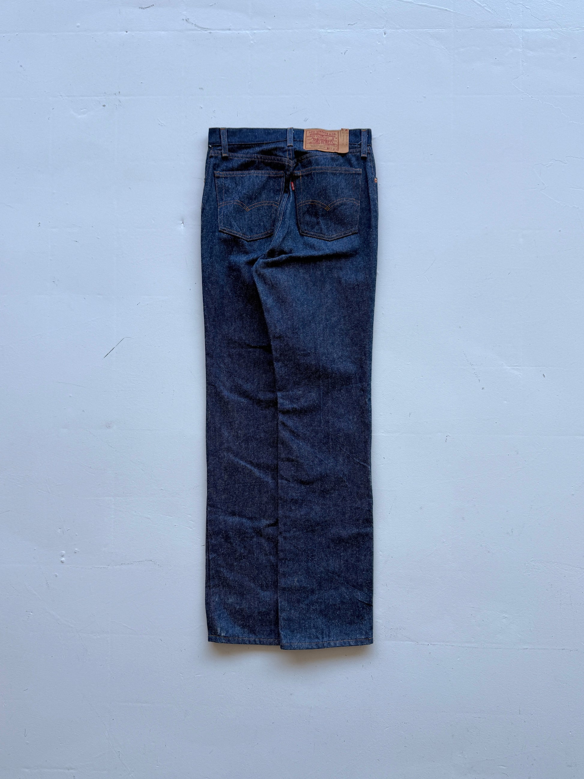 Blue Levi's 501 Denim Straight Leg 80's Vintage Jeans - 30” x 35”