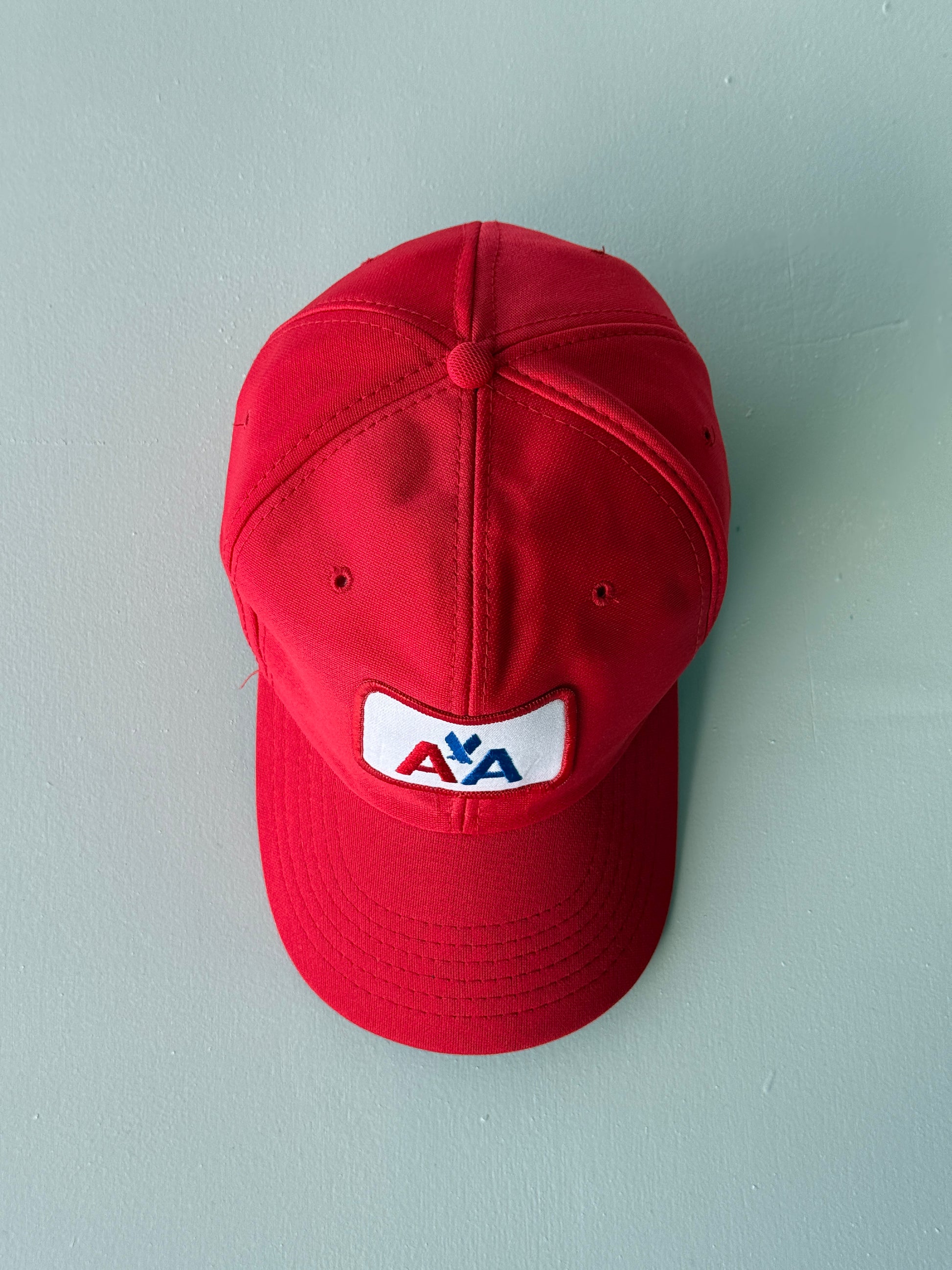 Red American Airlines 90's Vintage SnapBack Trucker Cap