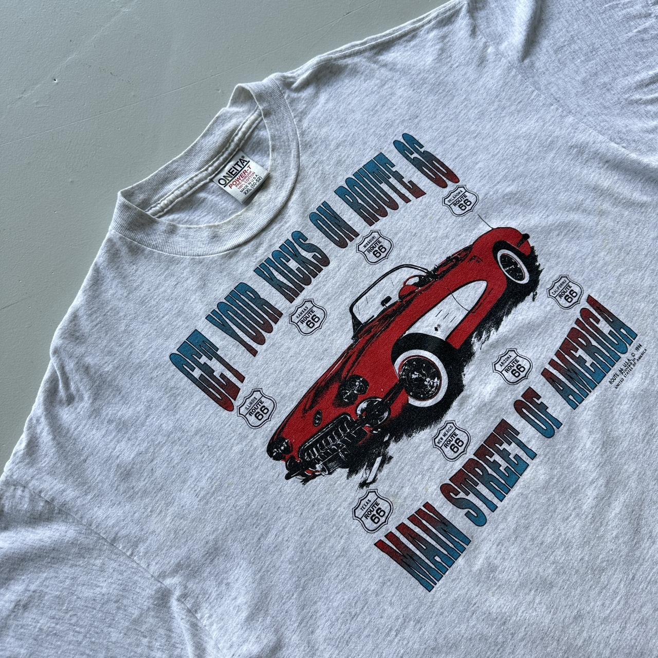Grey Route 66 Vintage T-shirt - 2XL