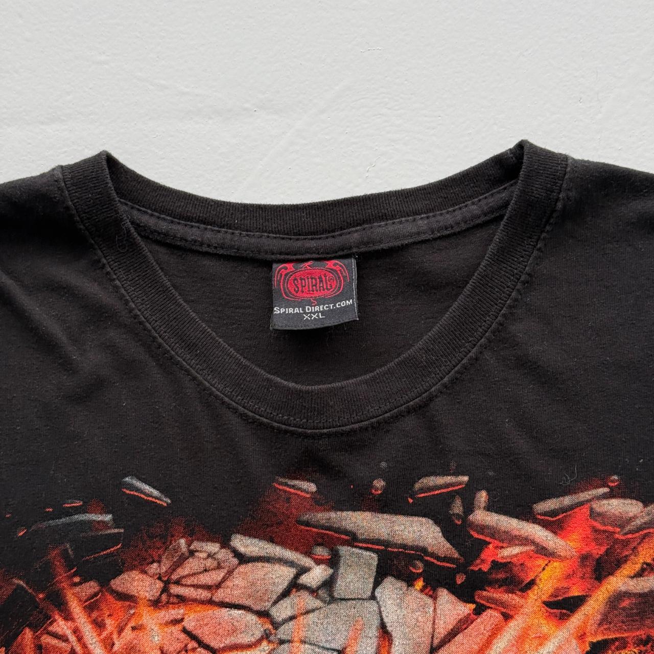 Black Gothic Skull Y2K 00s Vintage T-shirt - 2XL