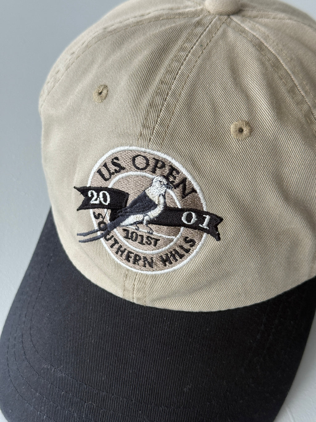Khaki / Black US Open Golf 2001 Southern Hills Vintage Strapback Cap