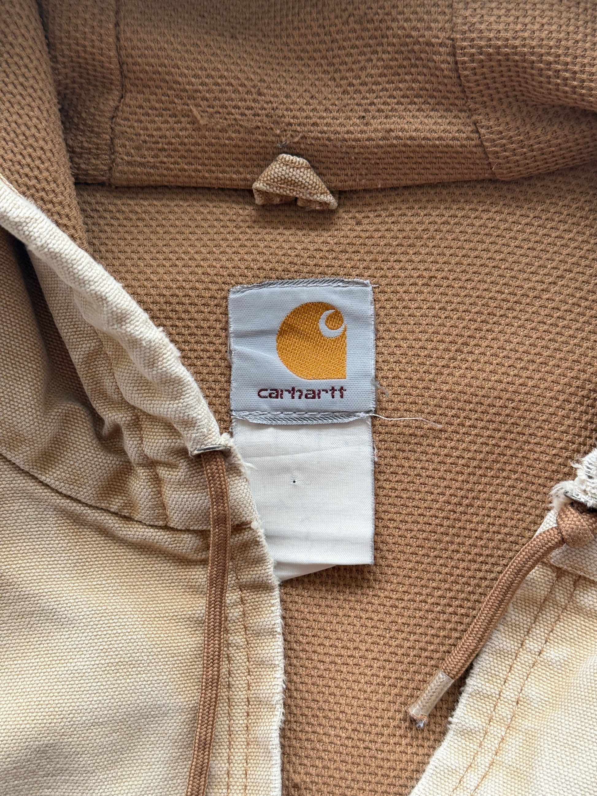 Faded Cream Carhartt 90's Vintage Canvas Active Jacket - 3XL