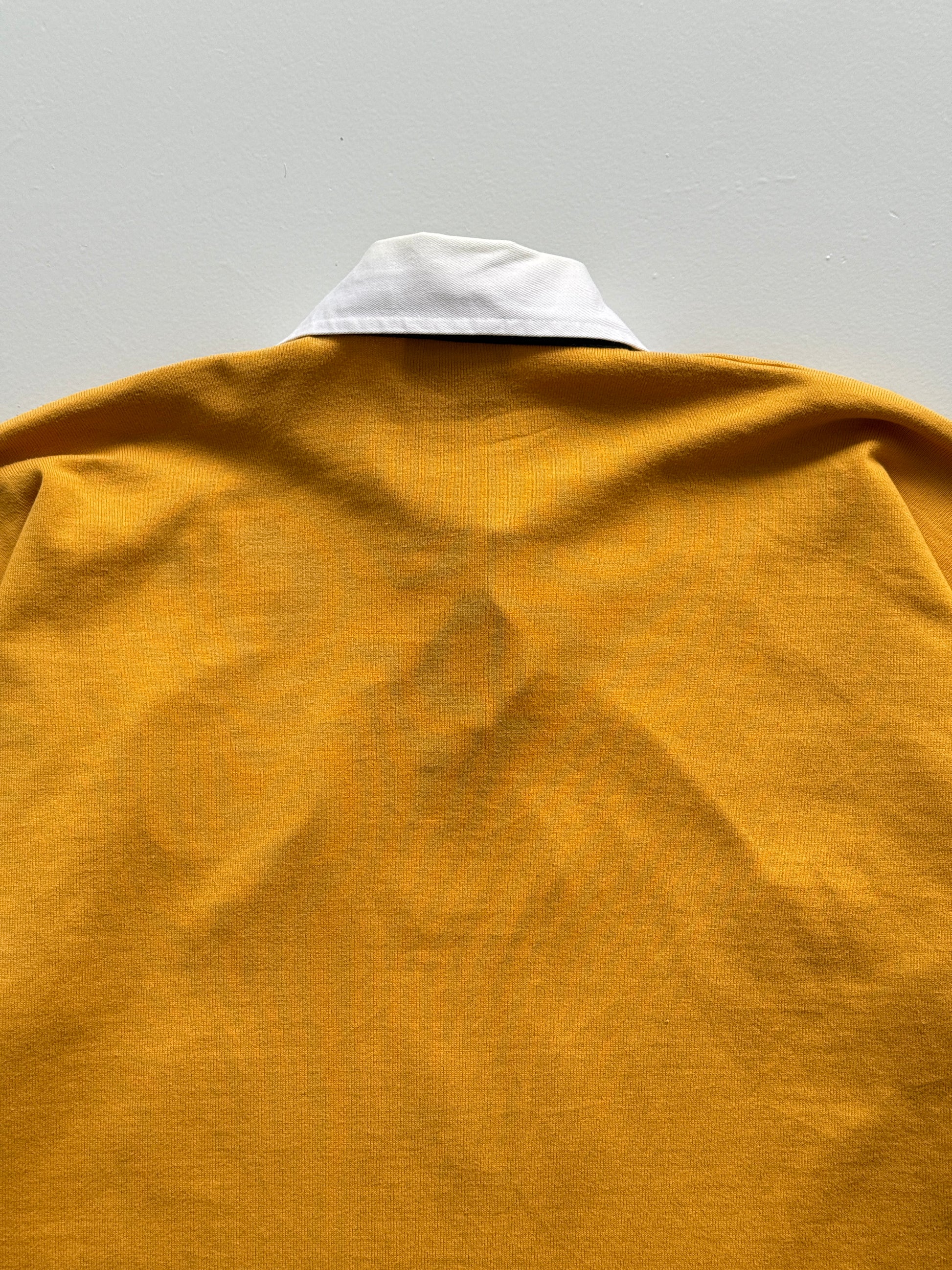 Yellow Australian Rugby 00s Vintage Canterbury Wallabies Long Sleeve Jersey - XL