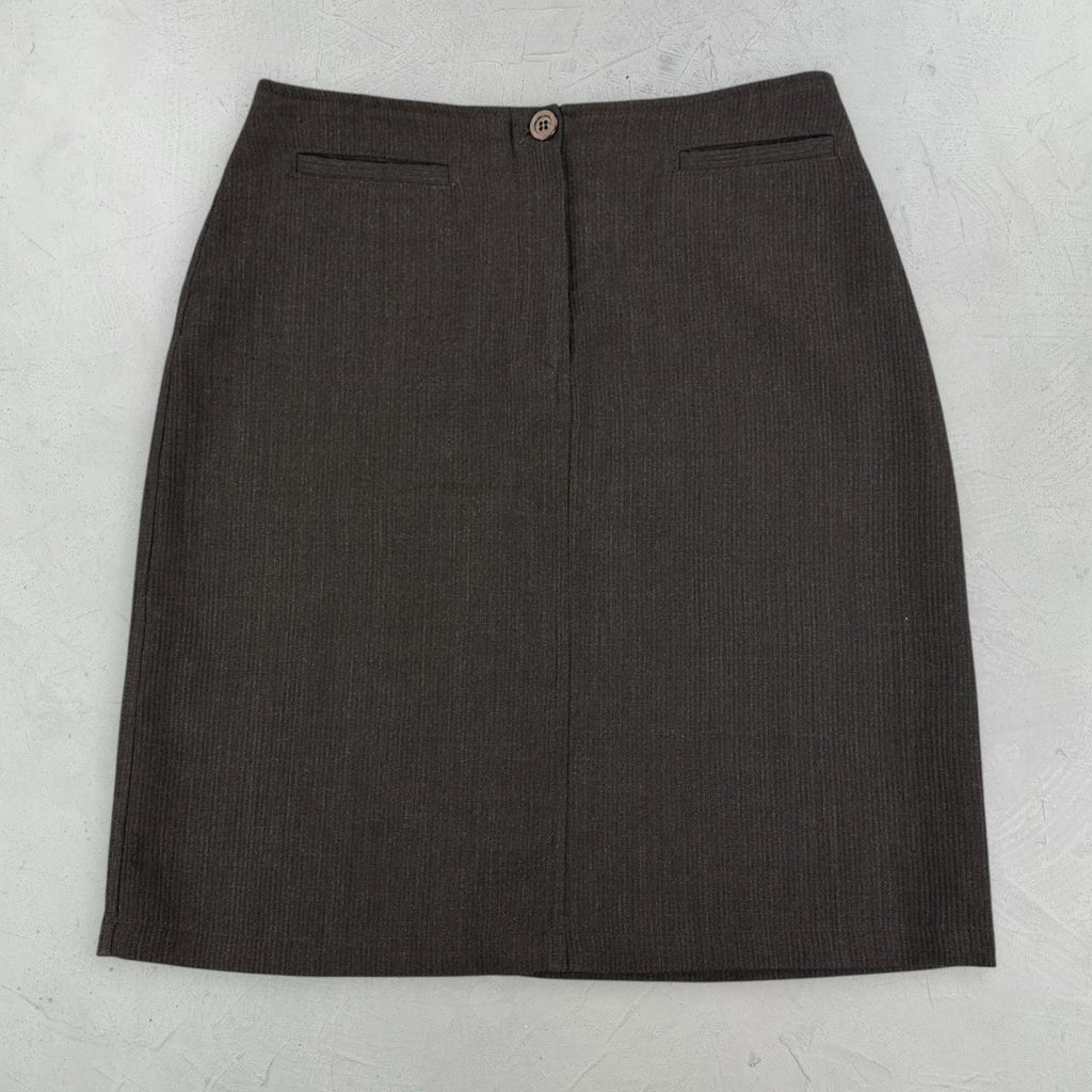 Armani Brown Vintage Skirt - W28 L21 Small
