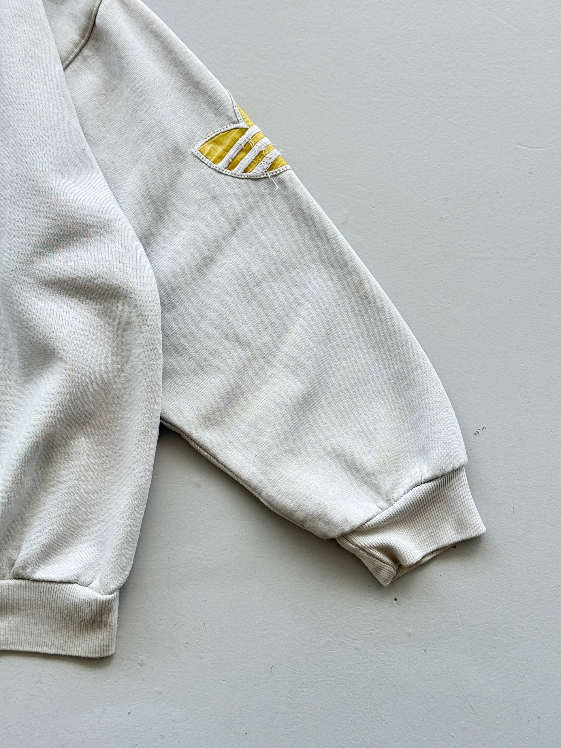 White Adidas 70's Vintage Munich Olympics Graphic Sweatshirt Jumper - Medium