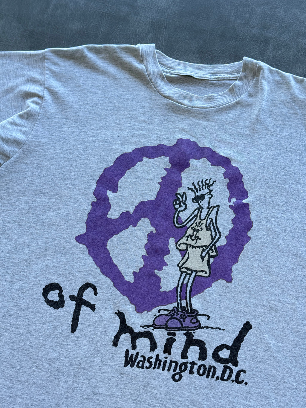 Grey Of Mind Washington D.C. 90's Vintage Single Stitch Graphic T-Shirt - Large