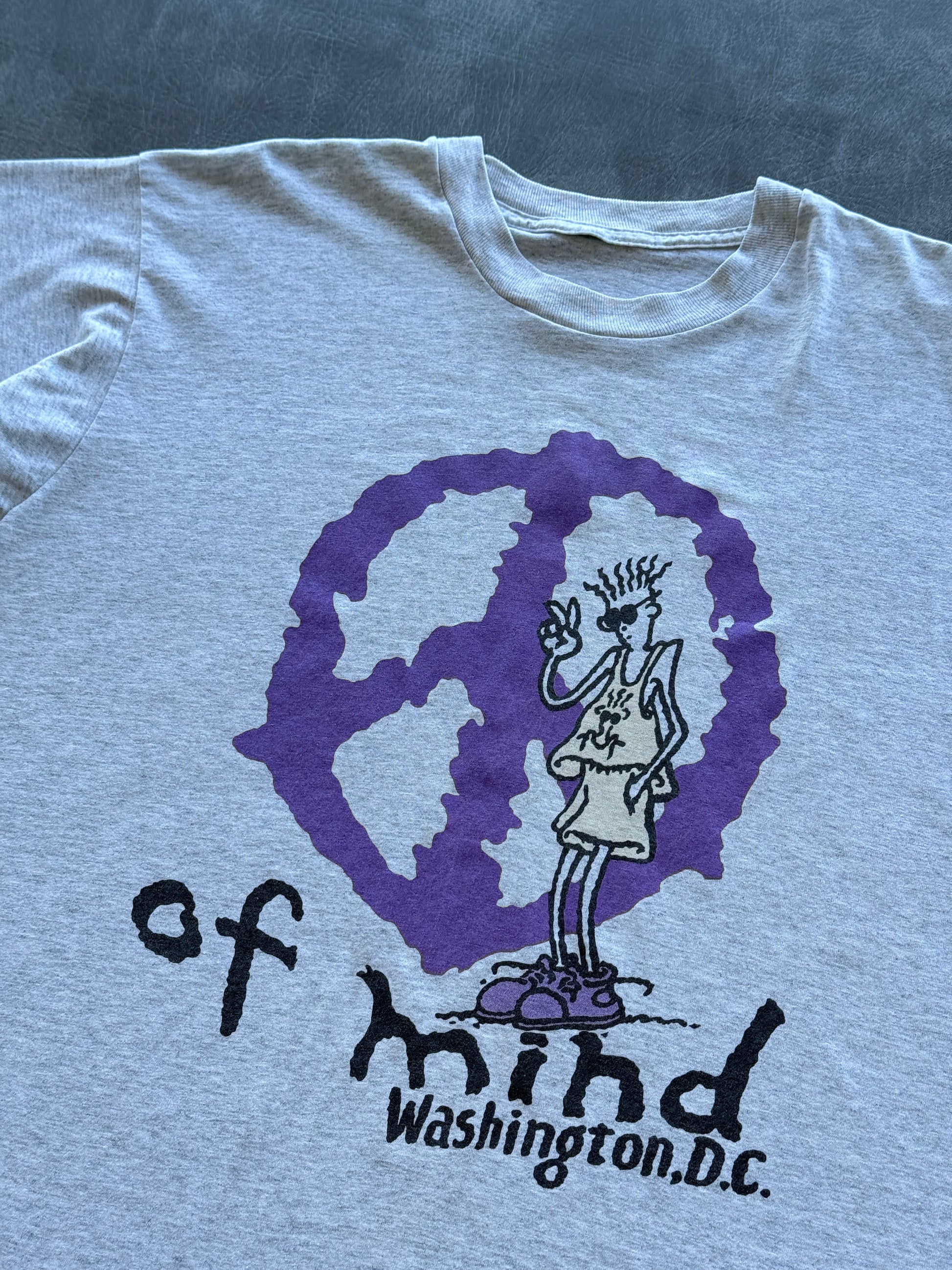Grey Of Mind Washington D.C. 90's Vintage Single Stitch Graphic T-Shirt - Large