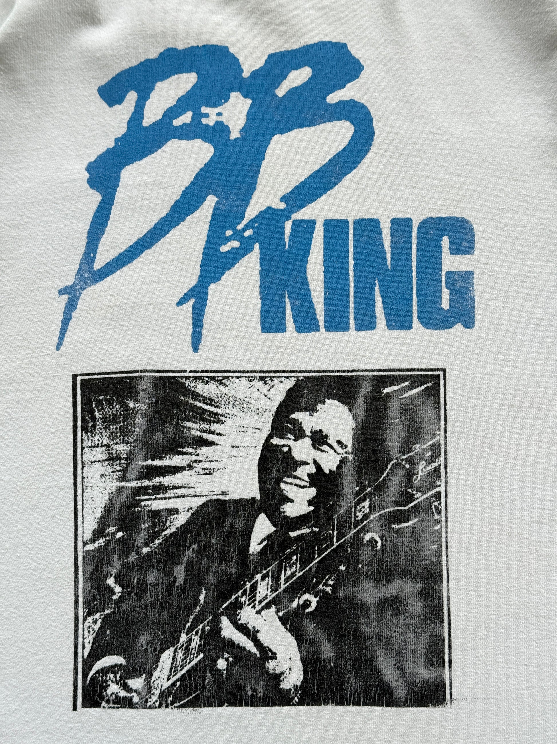 White B.B.King 90's Vintage Graphic Long Sleeve Tour T-Shirt - XXL