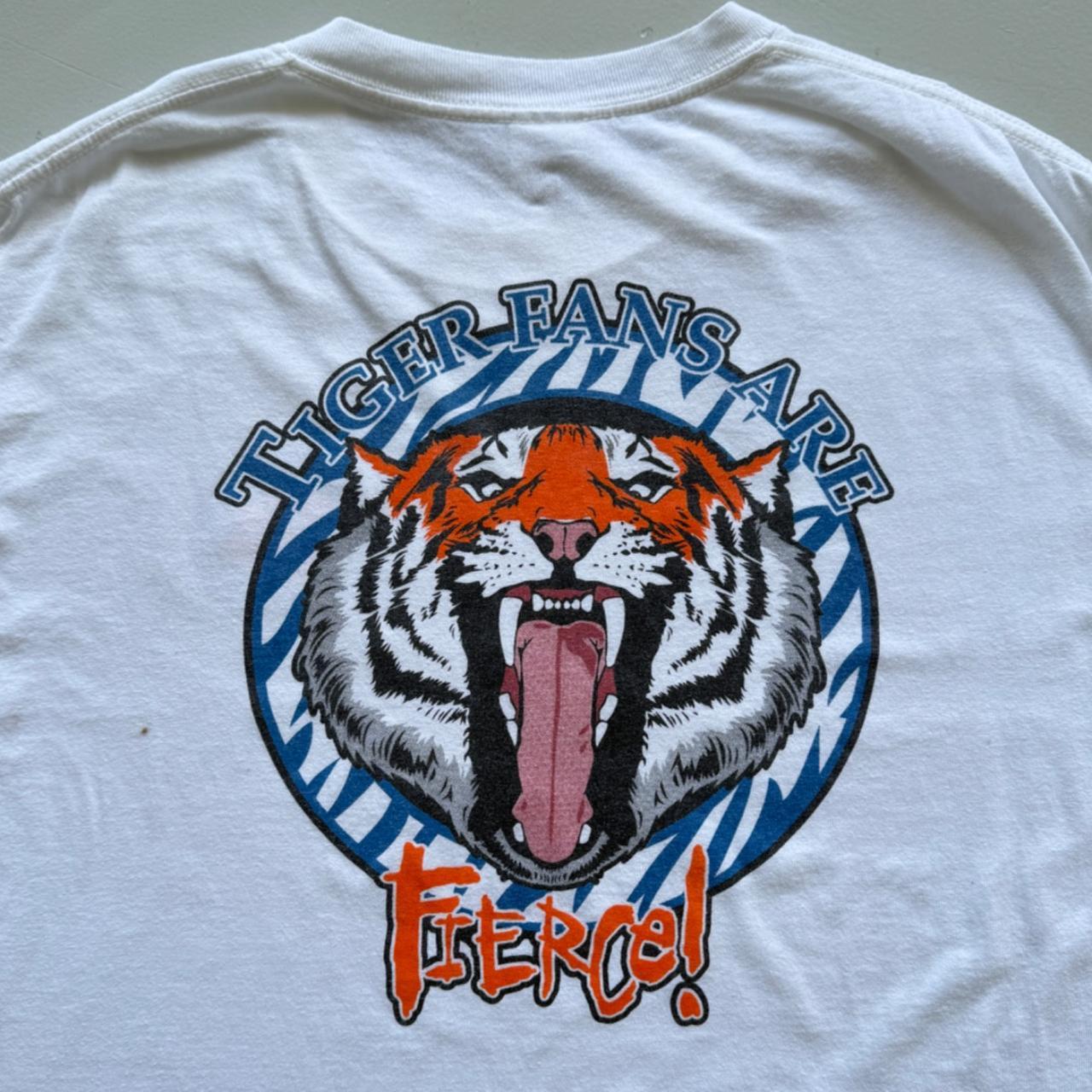 White Clemson Tigers Football 90s Collage Vintage T-shirt - XXL