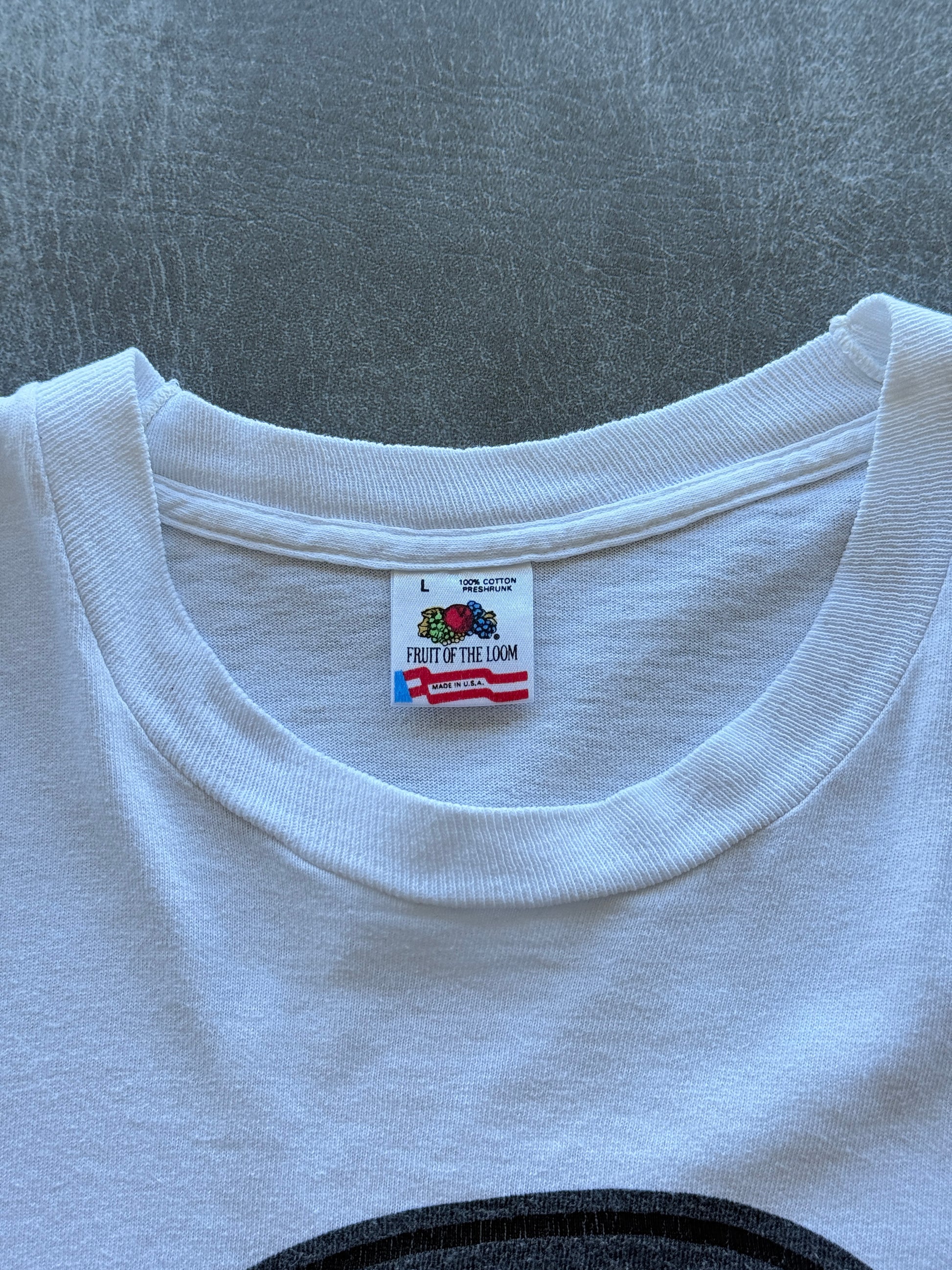 White Cheers San Francisco 90's Vintage Single Stitch Graphic T-Shirt - Large