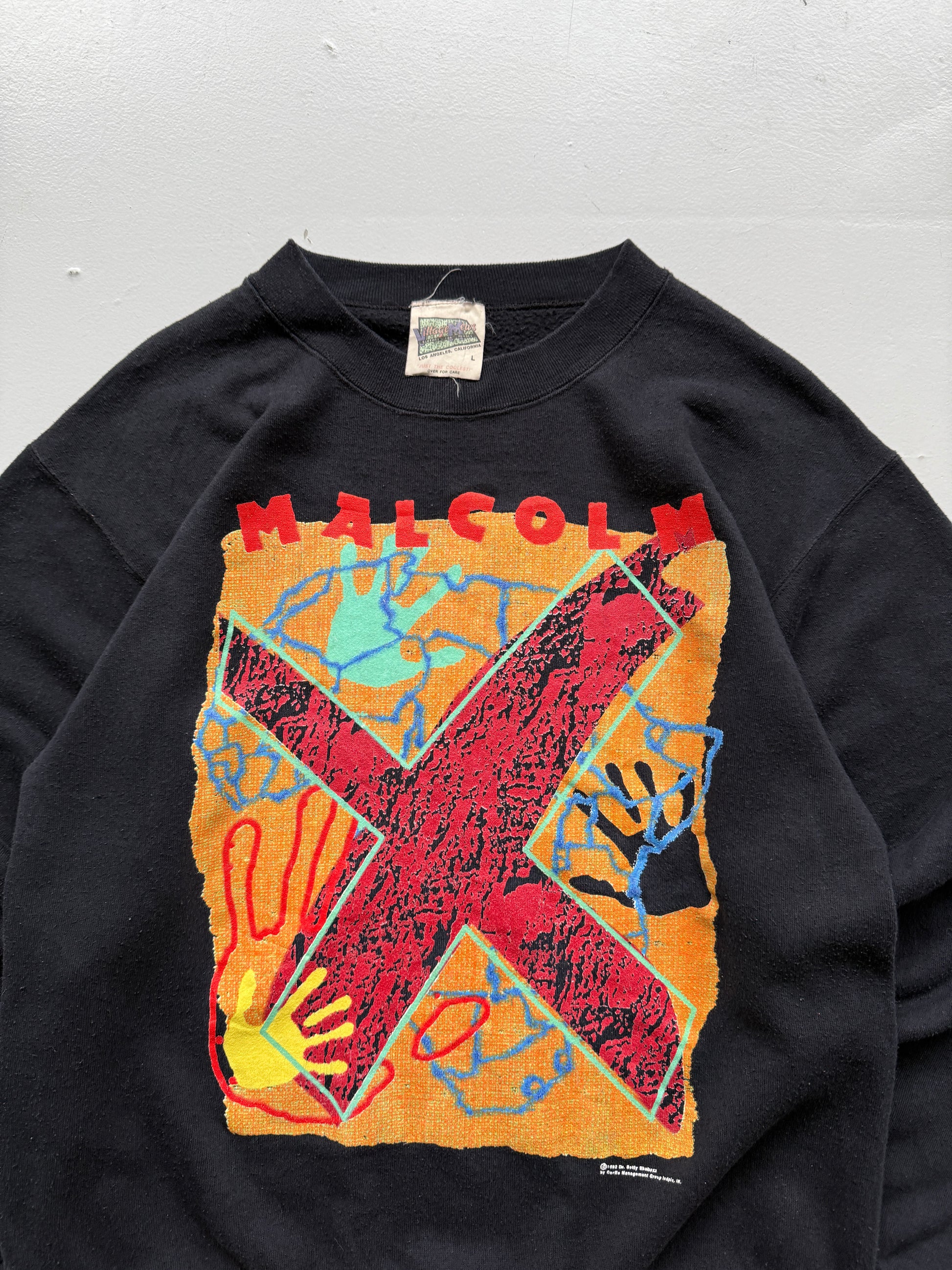 Rare Malcolm X 1992 Black Vintage Sweatshirt - Medium