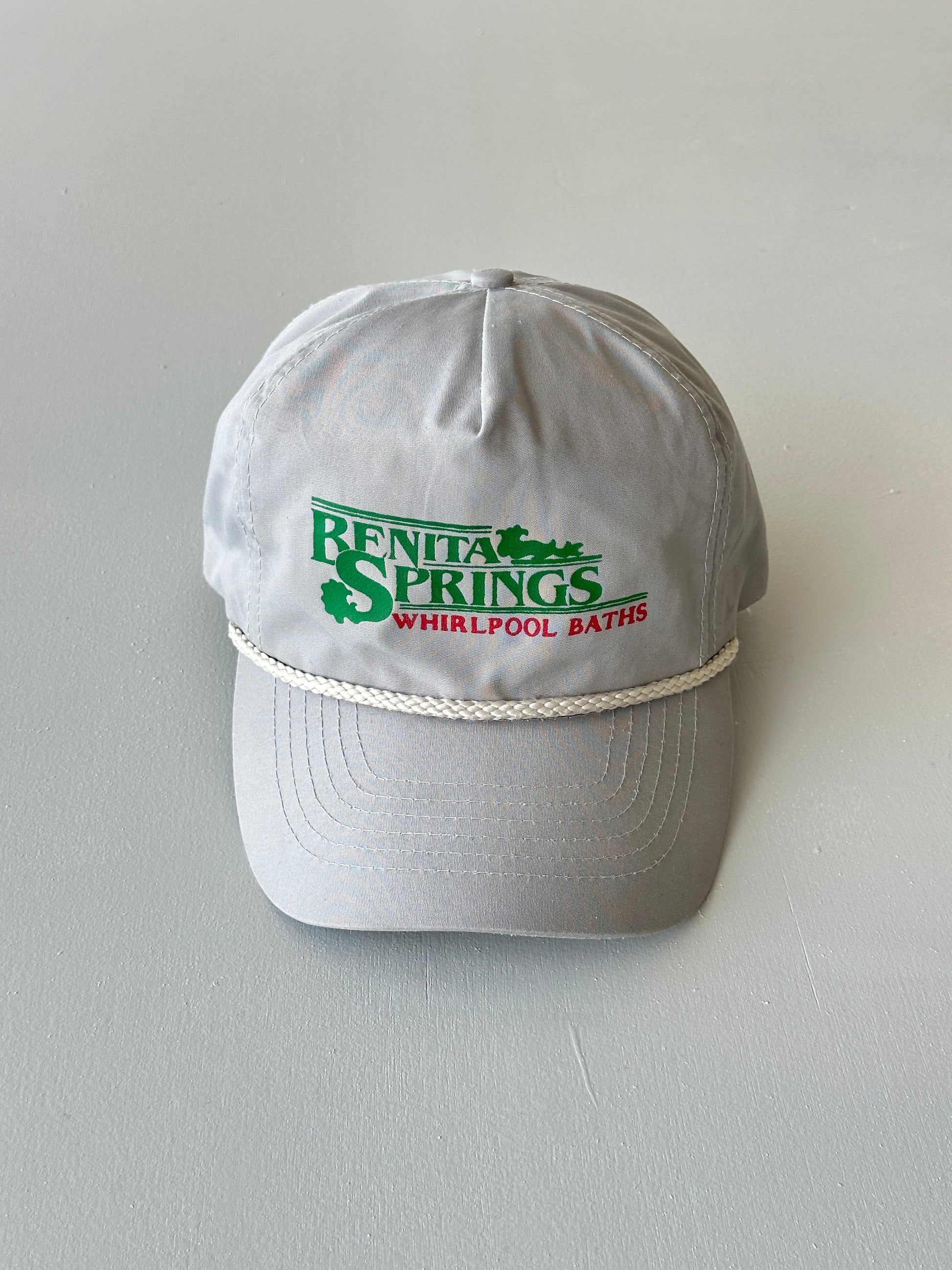 Grey Benita Springs Whirlpool Baths 90's Vintage SnapBack Trucker Cap