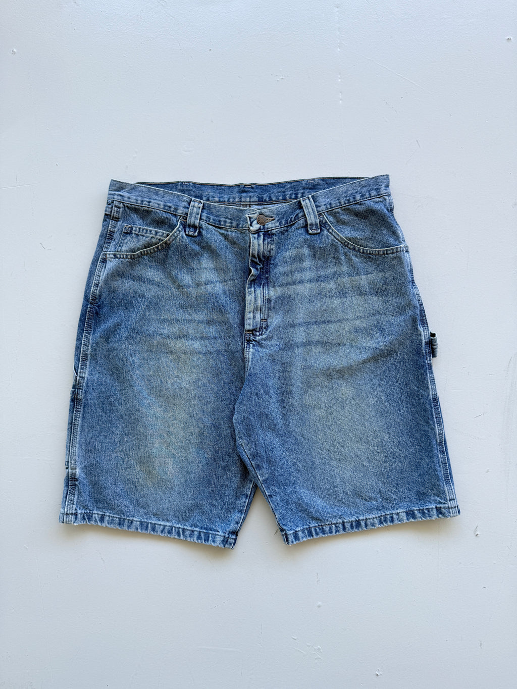 Blue Wrangler 00's Vintage Baggy Carpenter Denim Shorts SH02 - W36 x L9