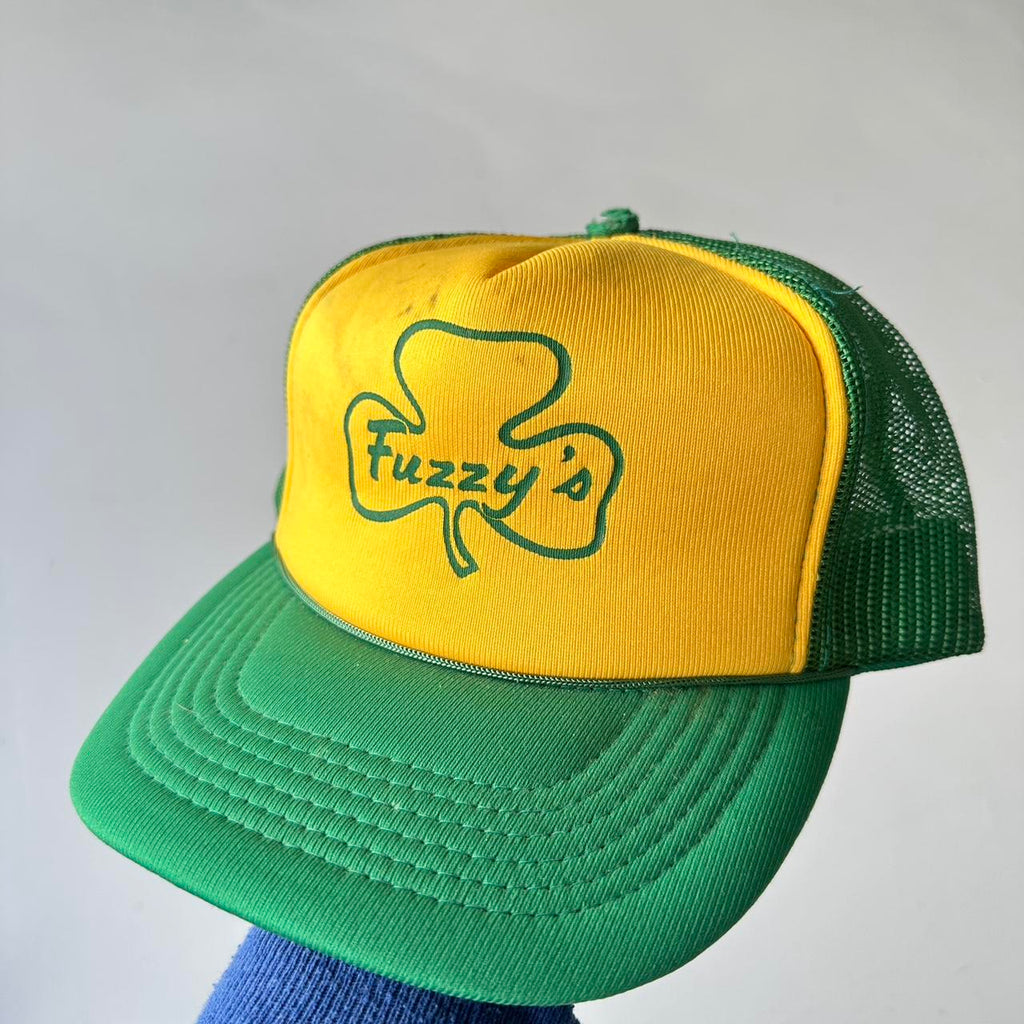 Green and Yellow Fuzzy’s Irish Mesh and Foam Trucker SnapBack Cap
