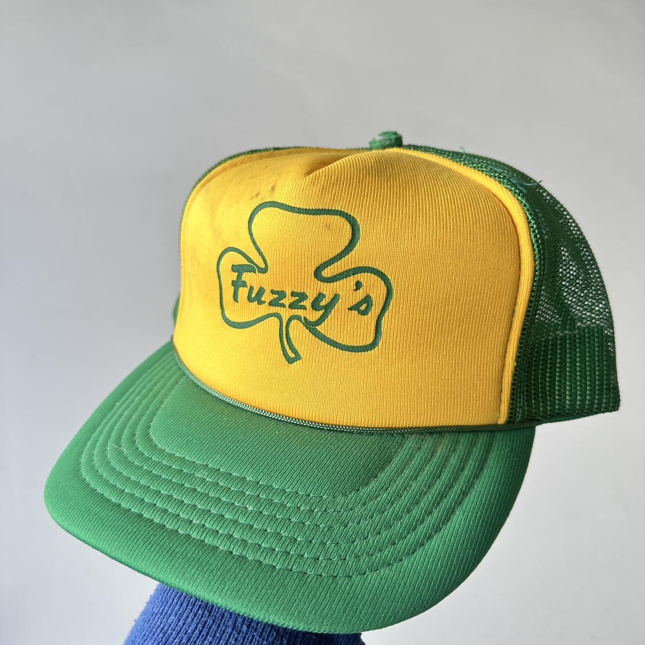 Green and Yellow Fuzzy’s Irish Mesh and Foam Trucker SnapBack Cap