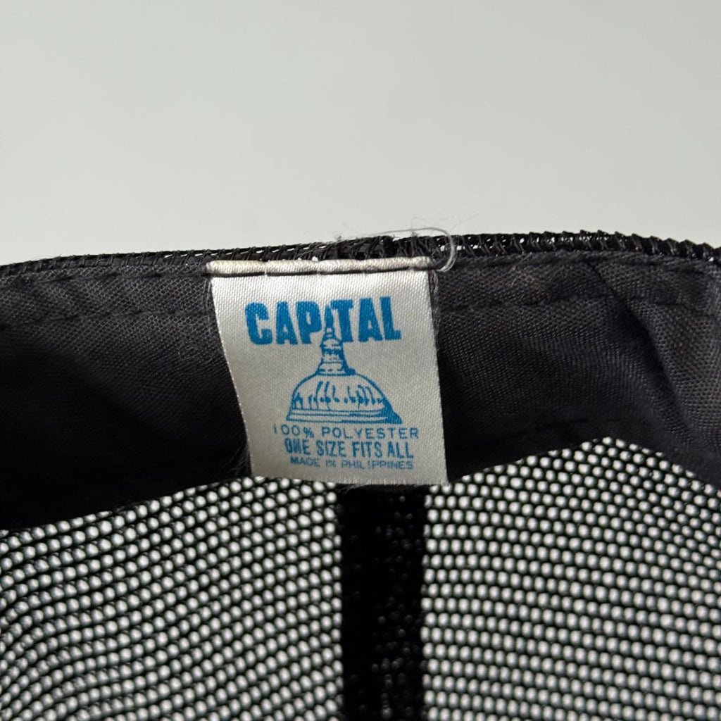 White Keenan Transit Co Vintage Mesh and Foam SnapBack Trucker Cap